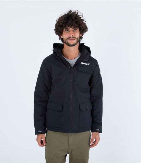 Hurley Jacket Vinson Sherpa Fodrade Svarta | 37061DAHF