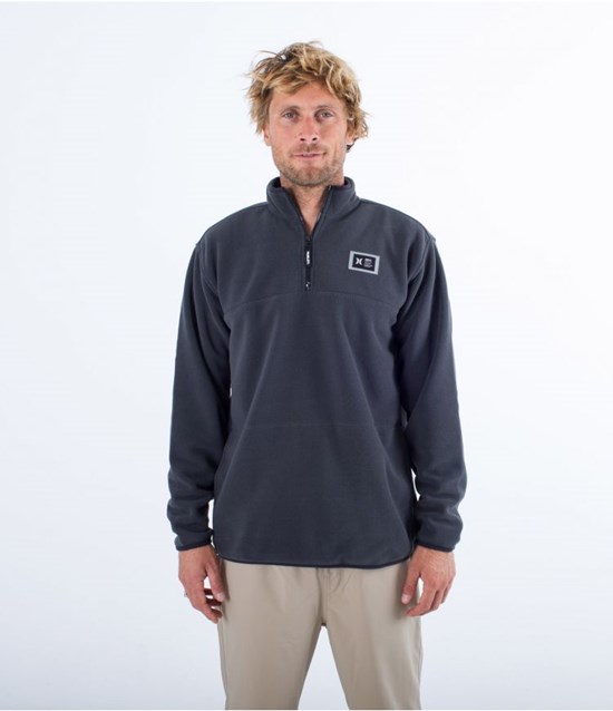 Hurley Polar 1/4 Zip Mesa Windchill Grå | 94578MNWE