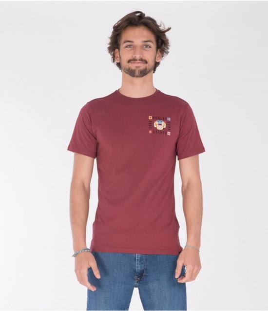 Hurley T-shirt Print Bengal Ss Röda | 80156YUQC
