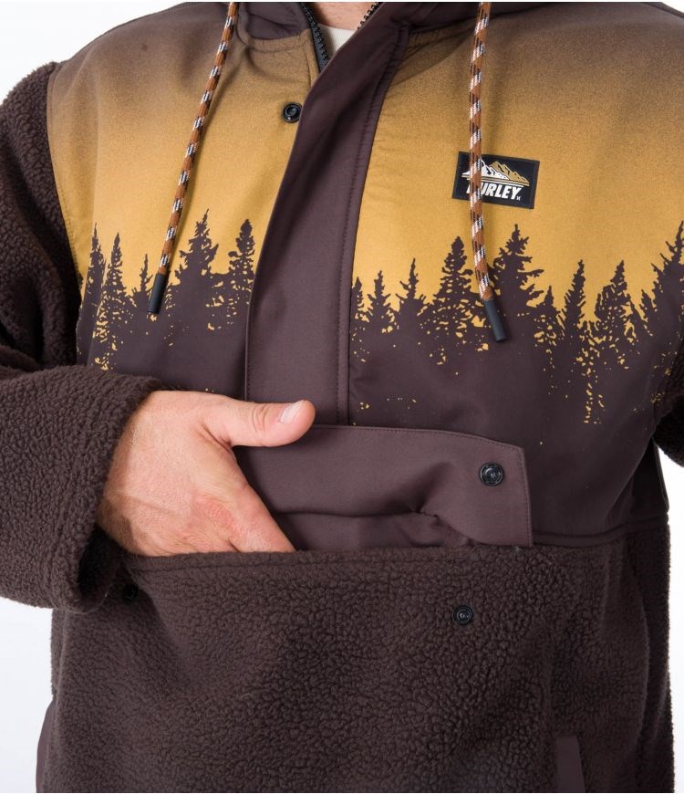 Hurley Anorak Polar Evergreen Burrito Anorak Bruna | 69034WUXR
