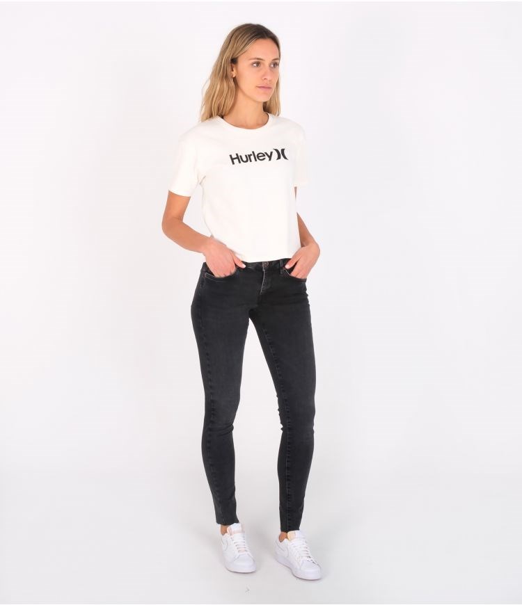 Hurley Bianca Skiny Oceancare Denim Pant Bottoms Svarta | 28046DLMF