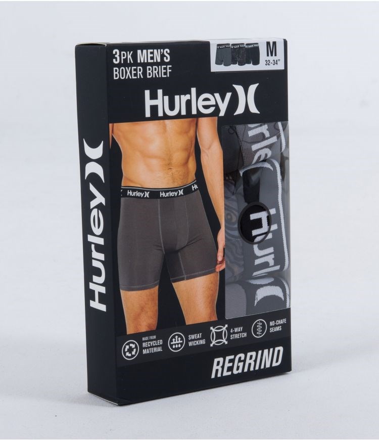 Hurley Boxer 3 Pack Regrind Moab | 14967ZQWI
