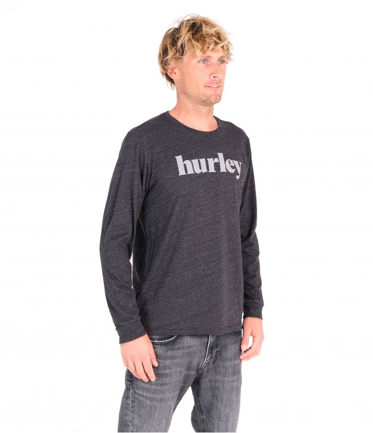 Hurley Everyday Pacific Lowers L/S Tee Tops And T-shirts Svarta | 16903QXVL