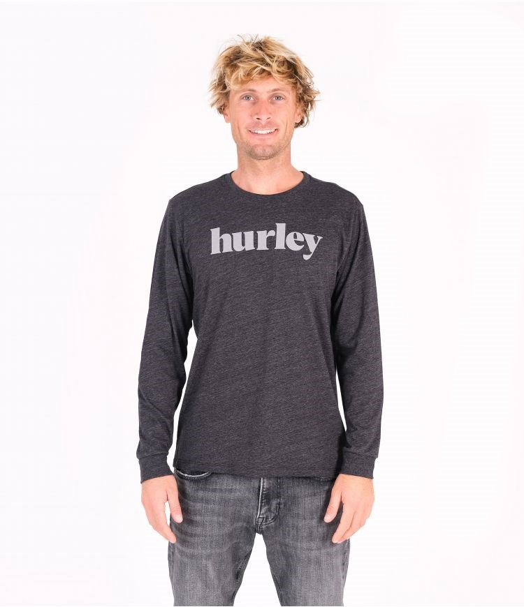 Hurley Everyday Pacific Lowers L/S Tee Tops And T-shirts Svarta | 16903QXVL