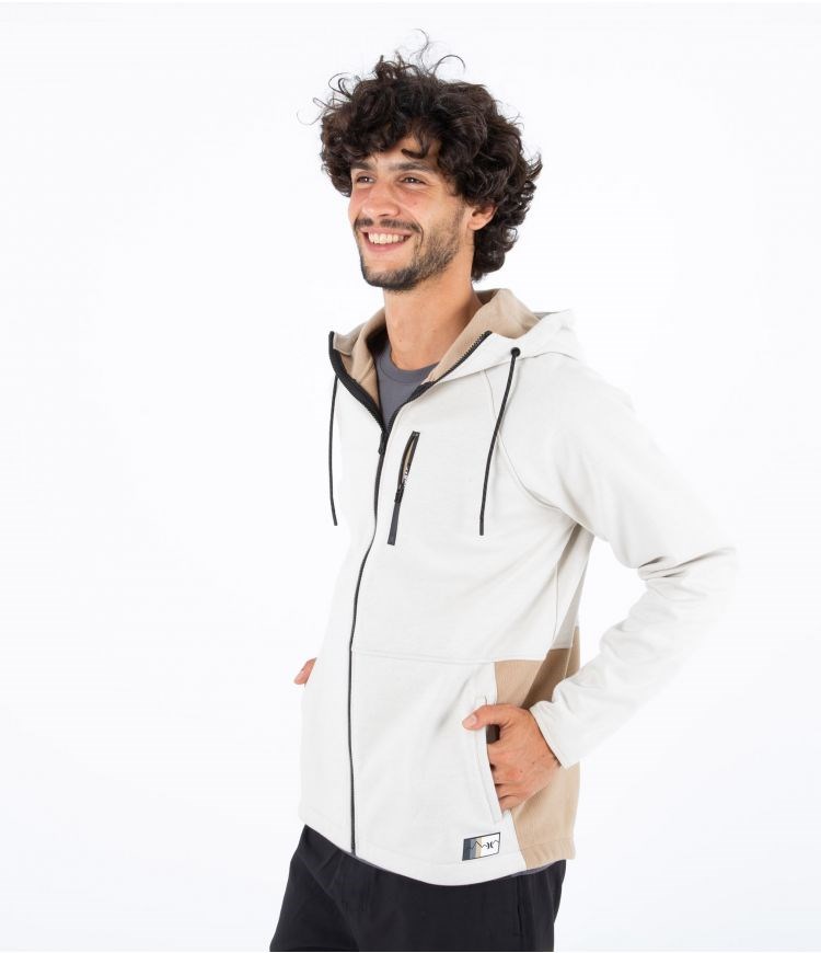 Hurley Hoodie Full Zip Wilder Heat Bone | 97134NHDX