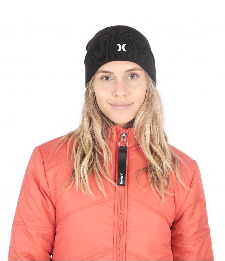 Hurley Icon Cuff Beanie Svarta | 60498QXLP