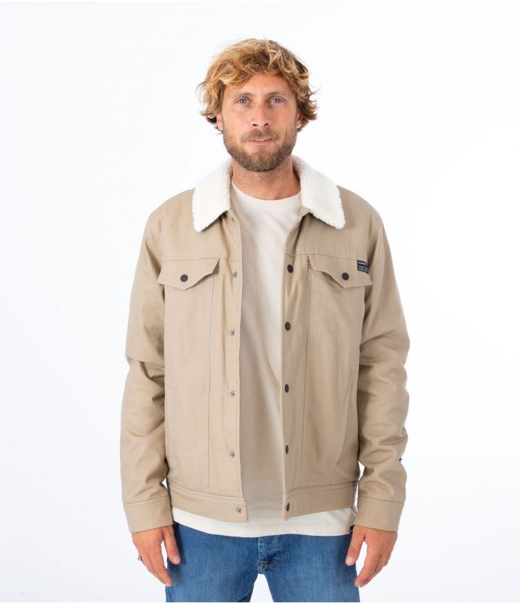 Hurley Jacket Roy Trucker Khaki | 59714FAQP