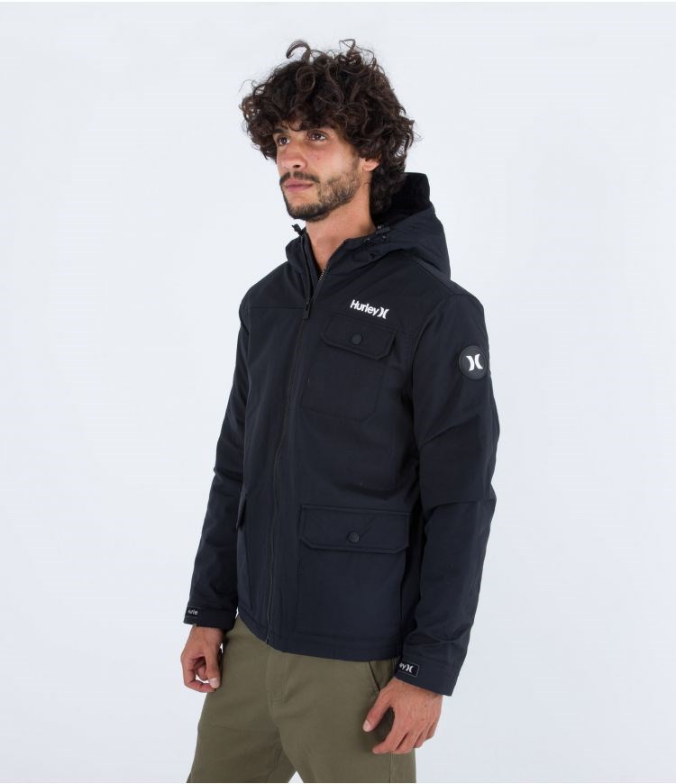 Hurley Jacket Vinson Sherpa Fodrade Svarta | 37061DAHF