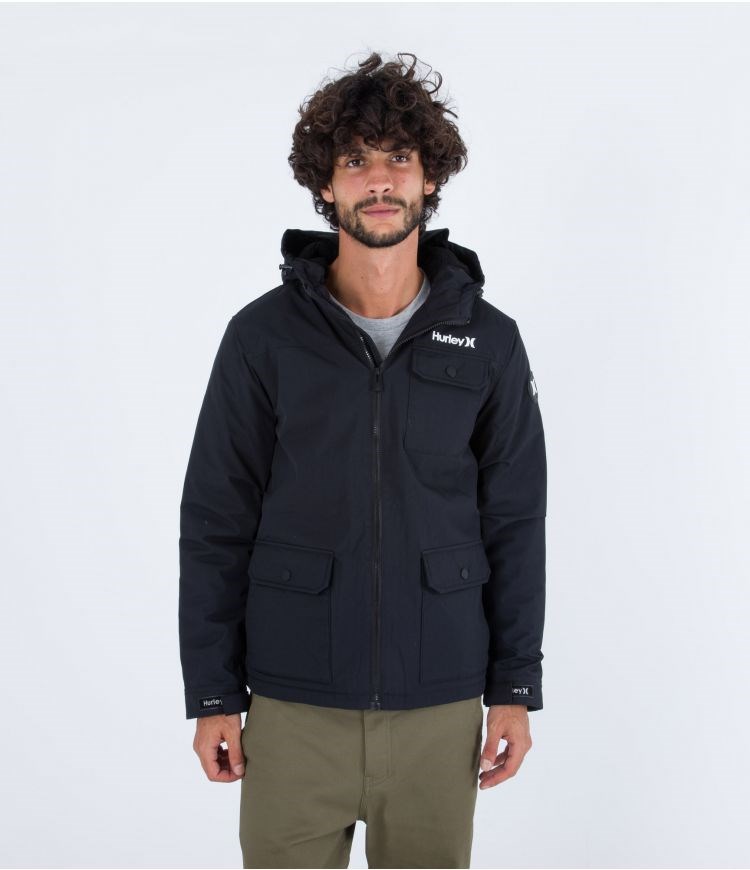 Hurley Jacket Vinson Sherpa Fodrade Svarta | 37061DAHF