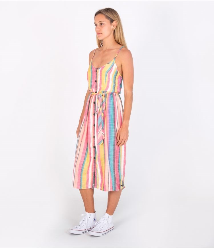 Hurley Klänning Baggy Sara Midi Randig | 51420VLUT