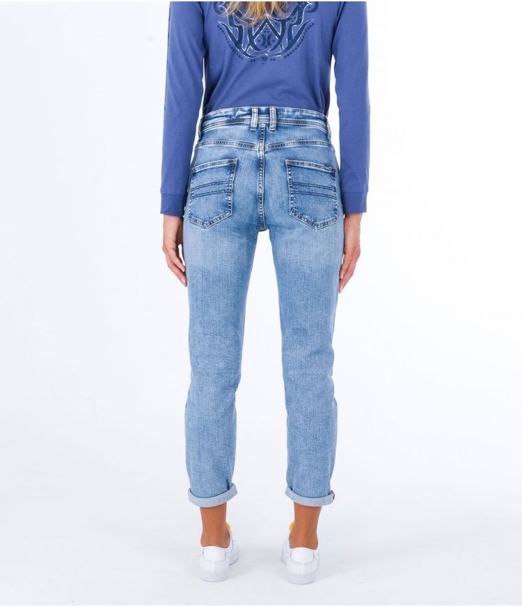 Hurley Laney Mom Oceancare Denim Pant Bottoms Denim Wf2 | 32705OHYM
