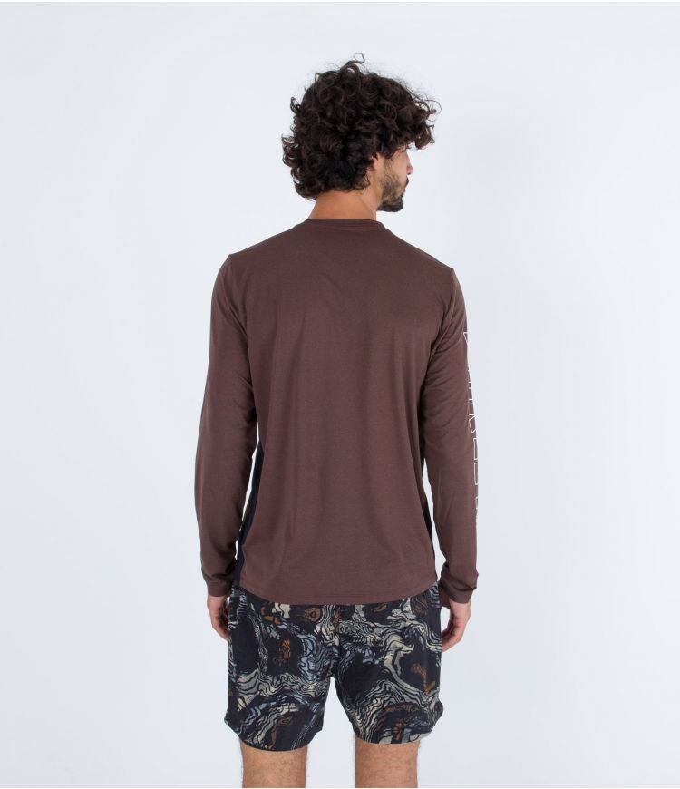 Hurley Lycra Long Sleeve H2o-dri Easton Fastlane Upf Zion Rust | 54168LAXG
