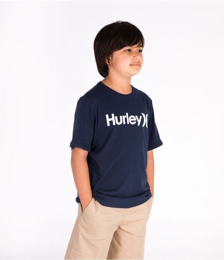 Hurley One&Only Solid Tee S/S - Boys - Kids' Tops Obsidian | 21397UZWH