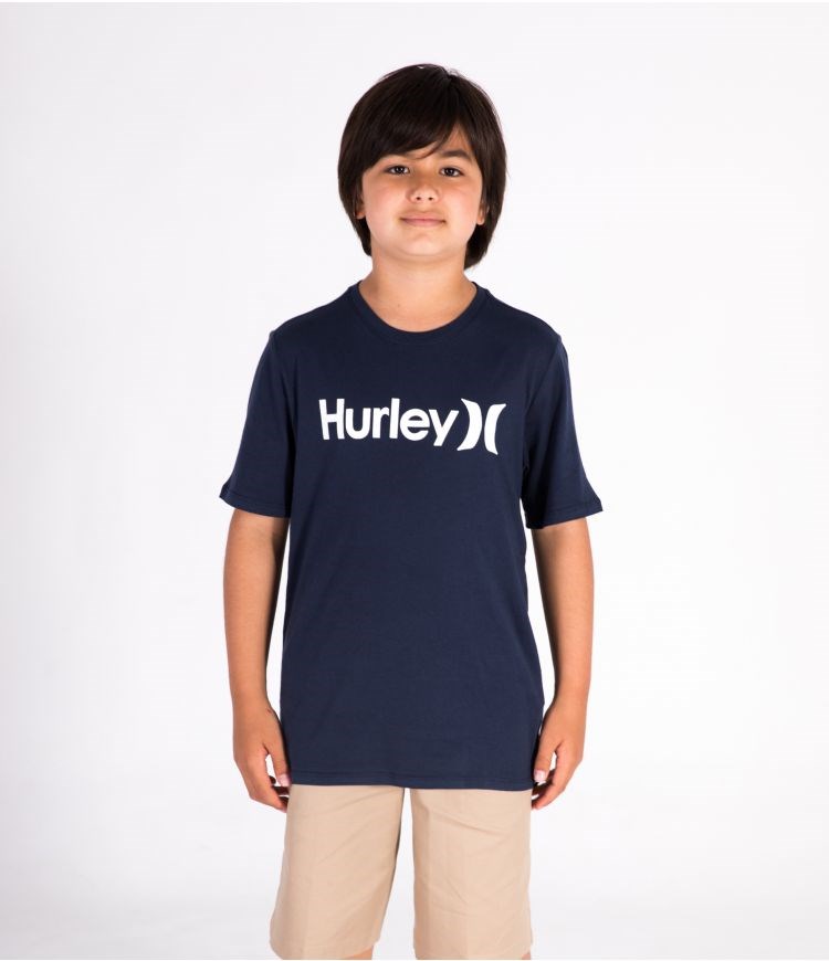 Hurley One&Only Solid Tee S/S - Boys - Kids\' Tops Obsidian | 21397UZWH