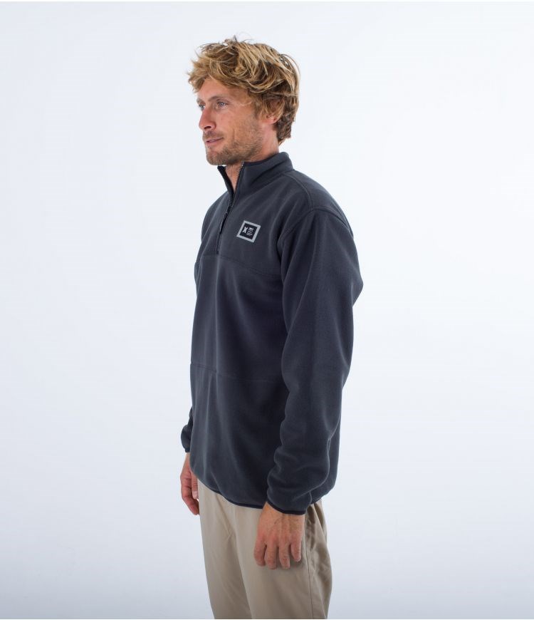 Hurley Polar 1/4 Zip Mesa Windchill Grå | 94578MNWE