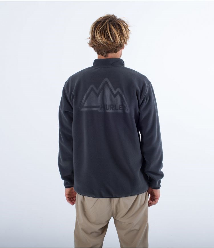 Hurley Polar 1/4 Zip Mesa Windchill Grå | 94578MNWE