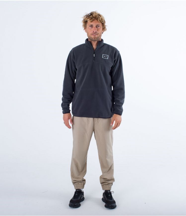 Hurley Polar 1/4 Zip Mesa Windchill Grå | 94578MNWE