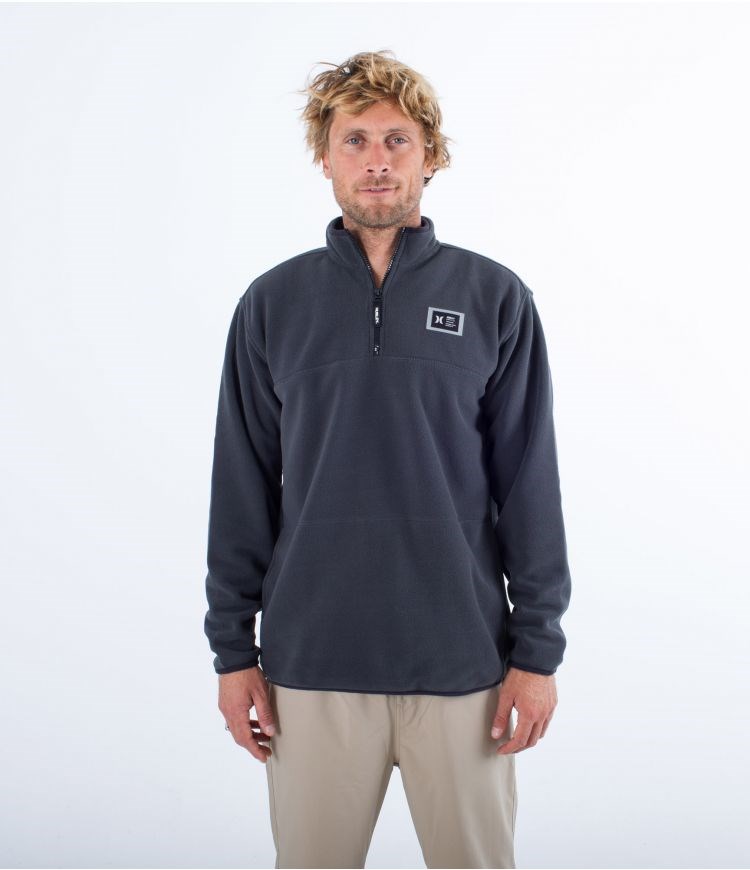 Hurley Polar 1/4 Zip Mesa Windchill Grå | 94578MNWE