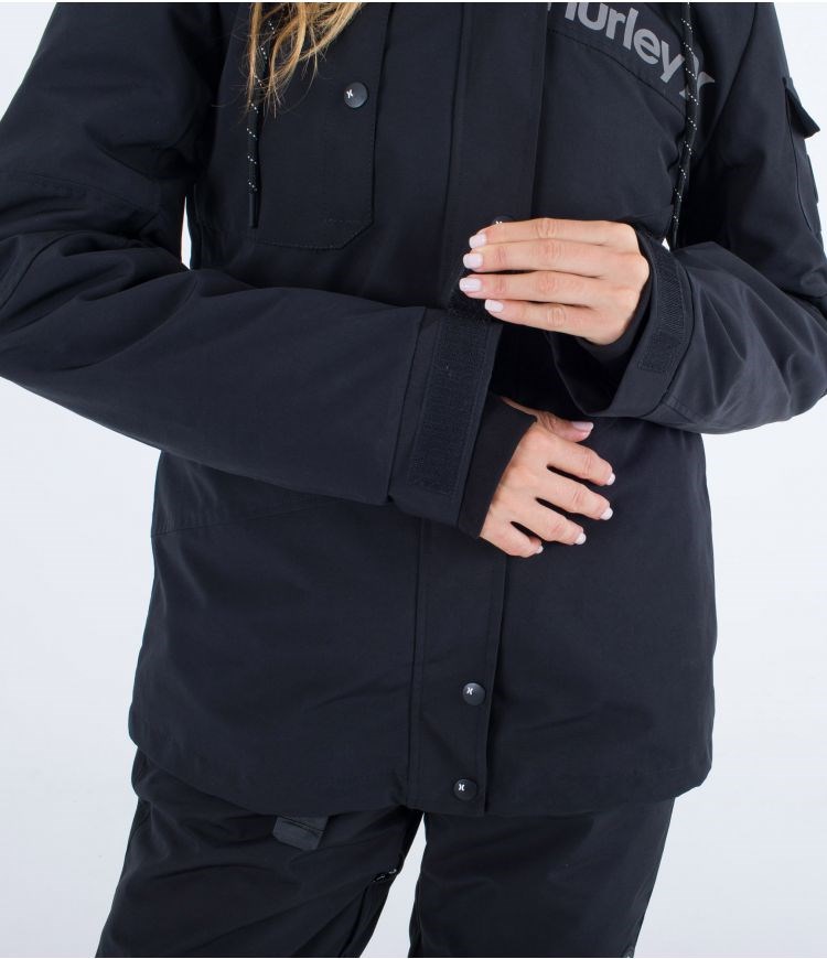 Hurley Snow Jacket Architectural 3m Svarta | 83795UXDG