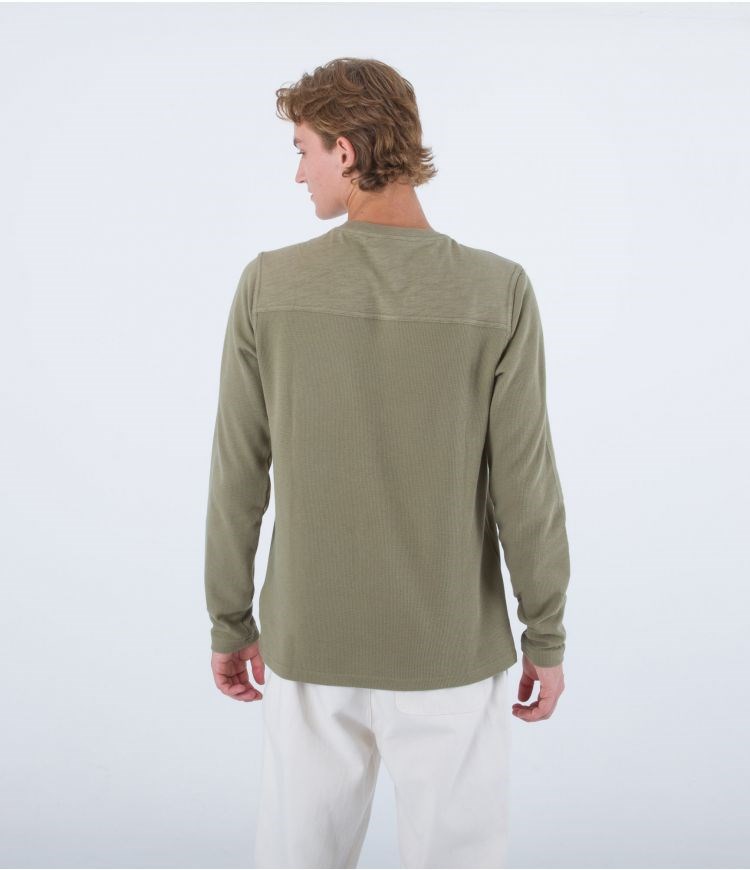 Hurley Sweatshirt Crew Neck Felton Thermal Crew Army | 94632XMRU