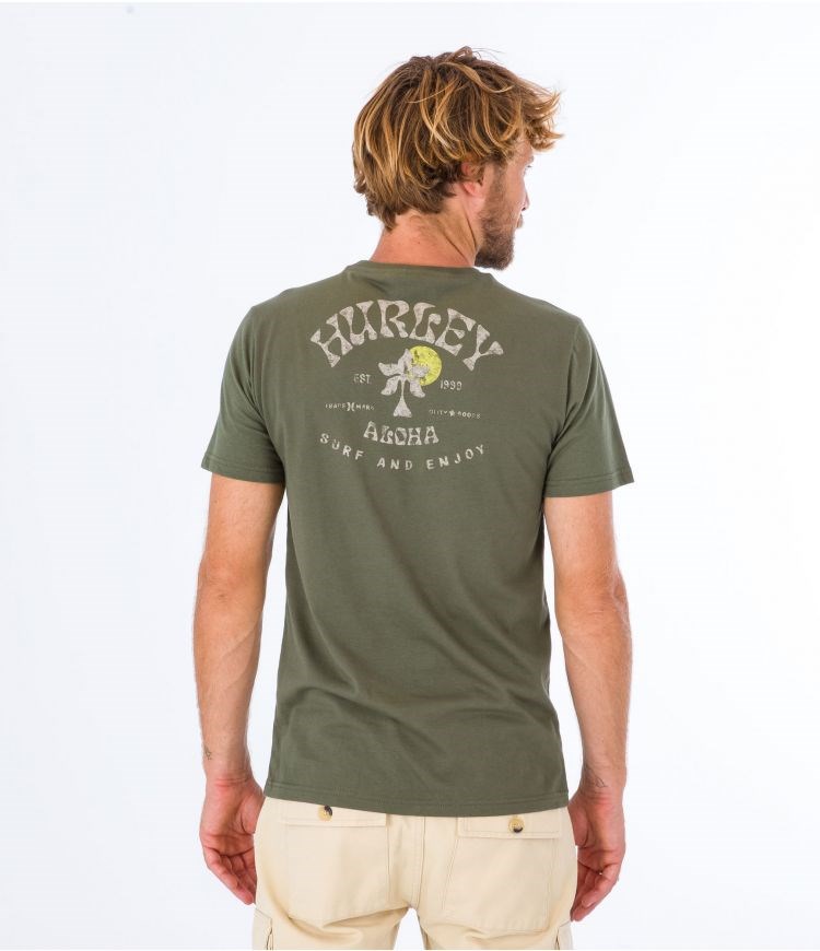 Hurley T-shirt Korta Sleeve Country Mörkgröna | 07825HCXE
