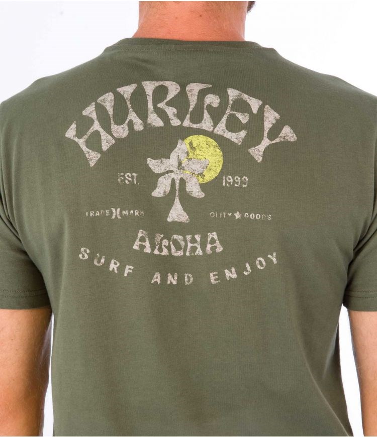 Hurley T-shirt Korta Sleeve Country Mörkgröna | 07825HCXE