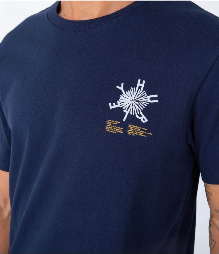 Hurley T-shirt Korta Sleeve Everybody Obsidian | 46759OUIK