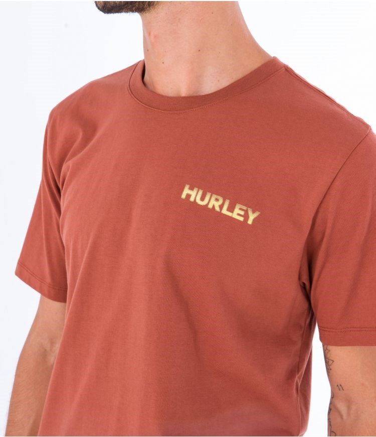 Hurley T-shirt Korta Sleeve Everyday Explore Reflector Zion Rust | 06957RBAD