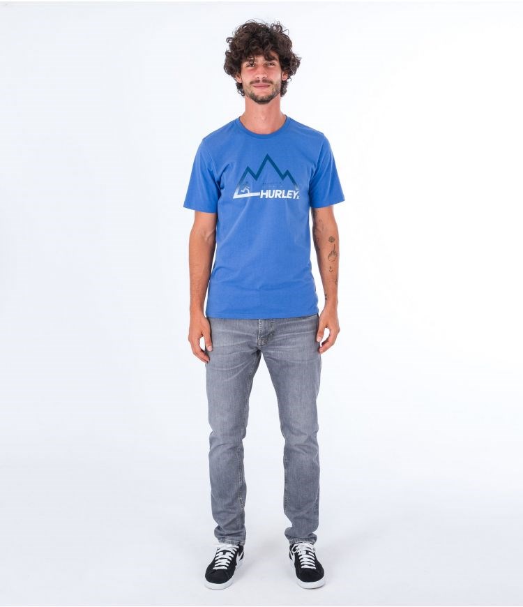 Hurley T-shirt Korta Sleeve Everyday Explore Mountain Man Mörk | 24786LTHF