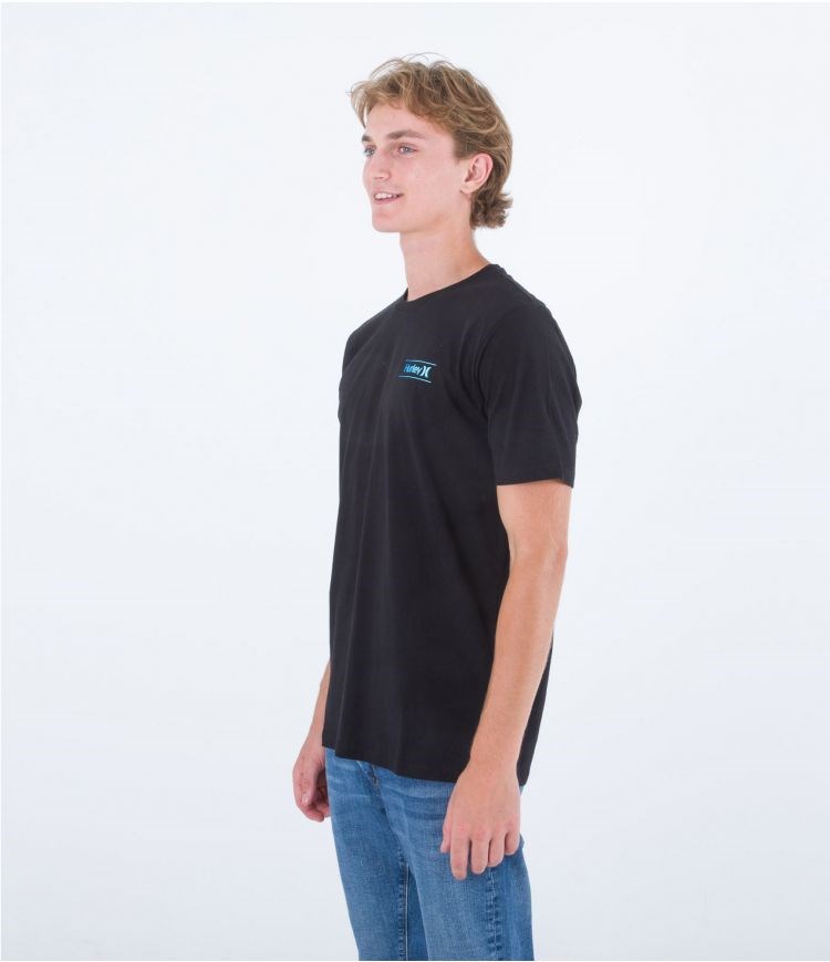 Hurley T-shirt Korta Sleeve Everyday O&o Slashed Svarta | 07521EKGH