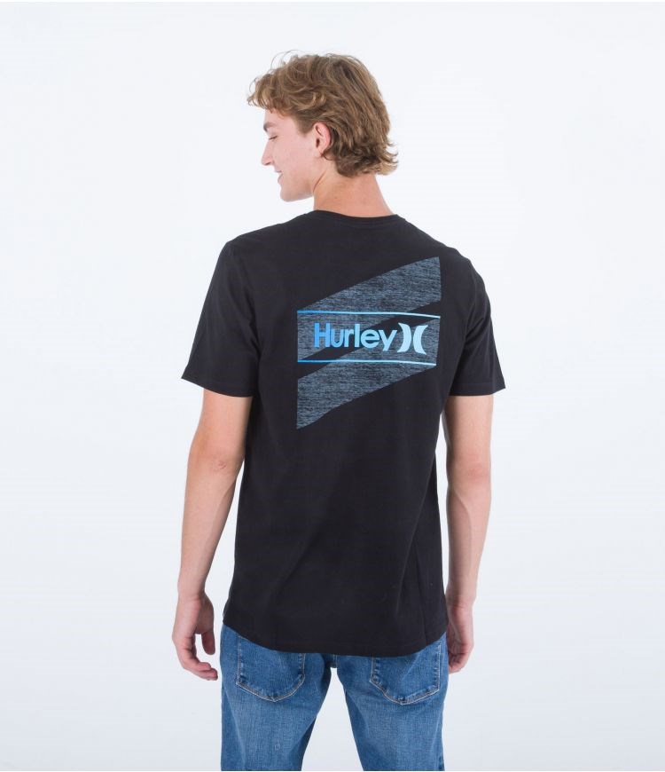 Hurley T-shirt Korta Sleeve Everyday O&o Slashed Svarta | 07521EKGH