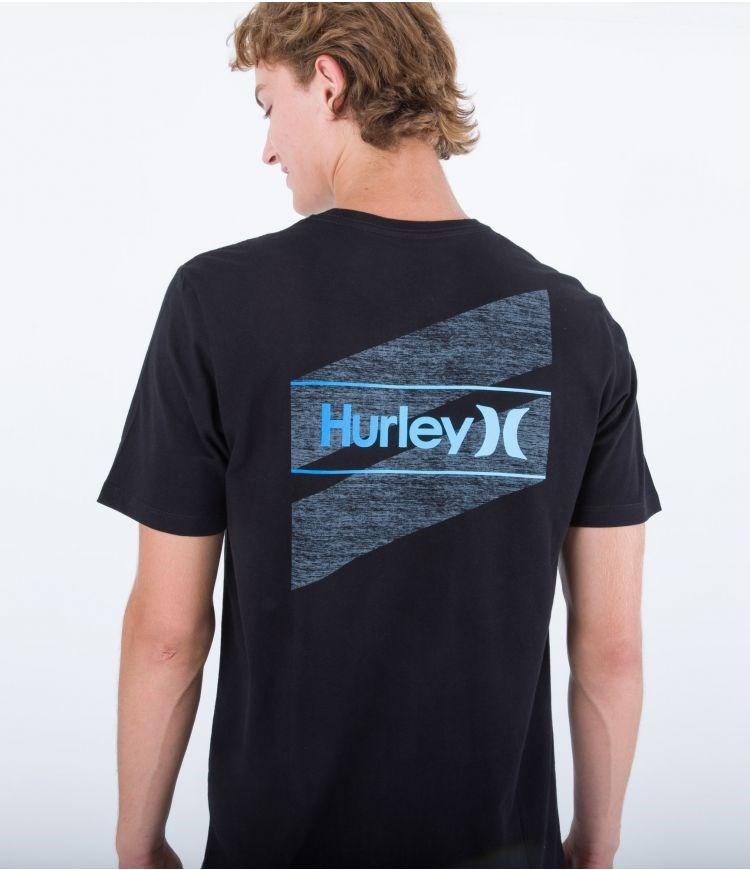 Hurley T-shirt Korta Sleeve Everyday O&o Slashed Svarta | 07521EKGH