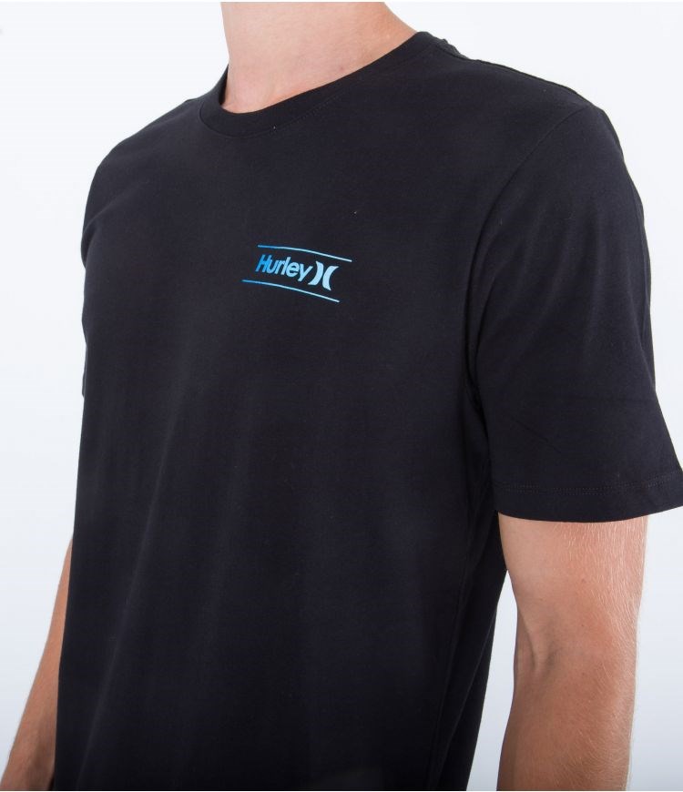 Hurley T-shirt Korta Sleeve Everyday O&o Slashed Svarta | 07521EKGH