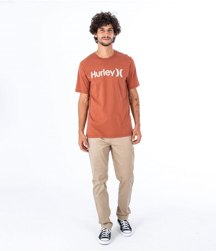 Hurley T-shirt Korta Sleeve Everyday O&o Solid Zion Rust | 42085XGUO