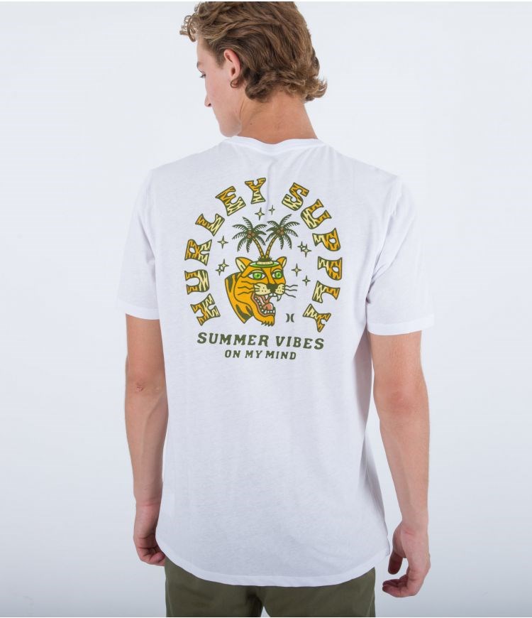 Hurley T-shirt Korta Sleeve Everyday Summer Vibes Vita | 19302NTDG