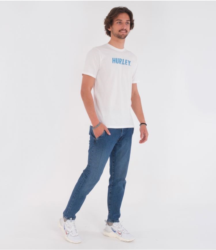 Hurley T-shirt Korta Sleeve Everyday Washed Fastlane Vita | 97430YEJK