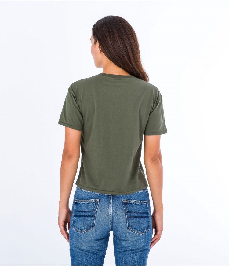 Hurley T-shirt Korta Sleeve Oceancare O&o Olivgröna | 12340SFYV