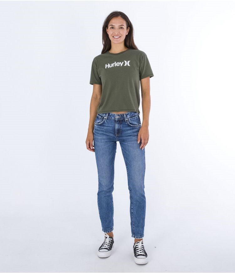 Hurley T-shirt Korta Sleeve Oceancare O&o Olivgröna | 12340SFYV