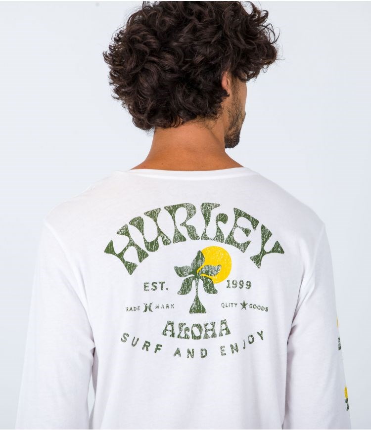 Hurley T-shirt Long Sleeve Everyday Country Vita | 53817SNAL