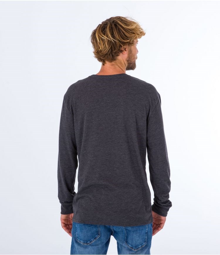 Hurley T-shirt Long Sleeve Everyday O&o Icon Svarta | 49635WURH