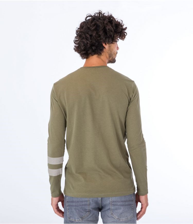Hurley T-shirt Long Sleeve Oceancare Block Party Mörkgröna | 21653JRDN