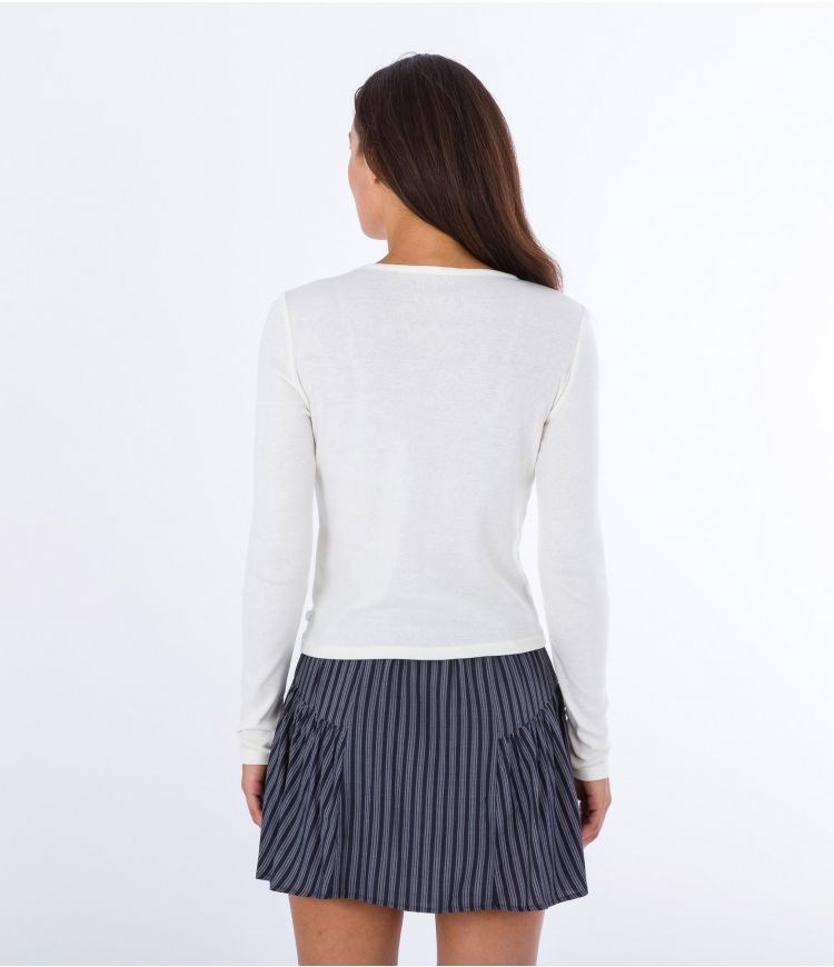 Hurley T-shirt Long Sleeve Sna Rib Baby Vita | 37129RUWS