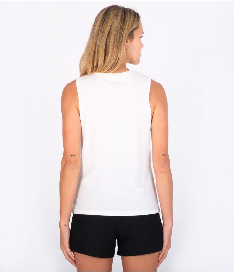 Hurley T-shirt Tank Bgs Washed Muscle Marshmallow | 65024SBOQ