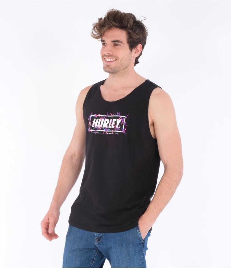 Hurley T-shirt Tank Evd Wash Bambooboo Svarta | 68741SYNE
