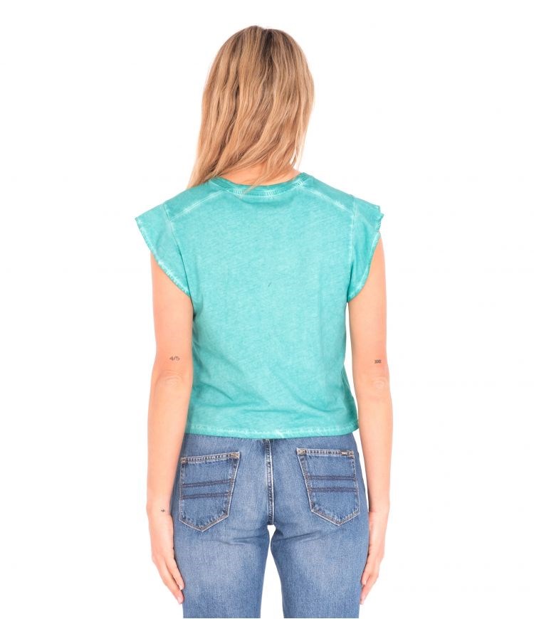Hurley T-shirt With Frill Sleeves Flutter Columbia | 32947RMKS