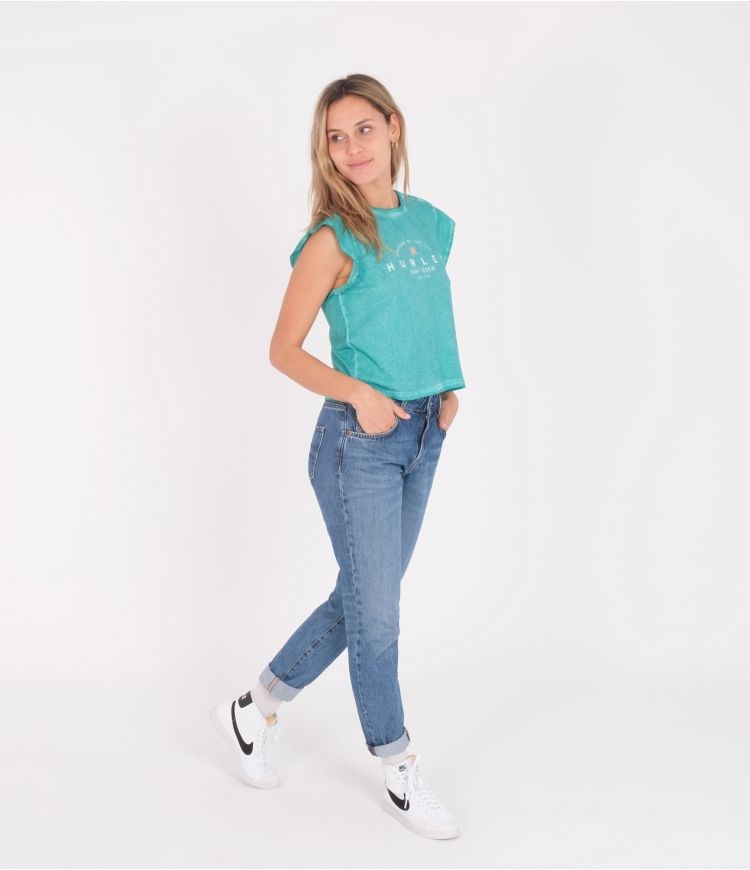 Hurley T-shirt With Frill Sleeves Flutter Columbia | 32947RMKS