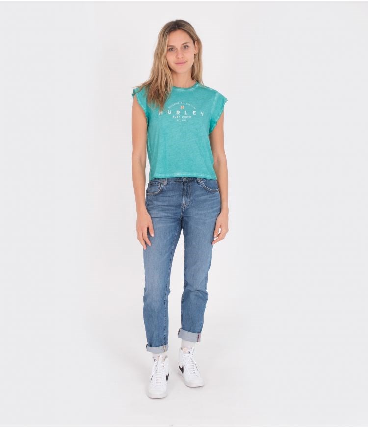 Hurley T-shirt With Frill Sleeves Flutter Columbia | 32947RMKS