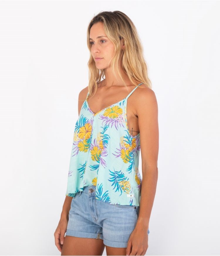 Hurley Top Fluid Lana Cami Hibiscus Summer | 51683VIYZ