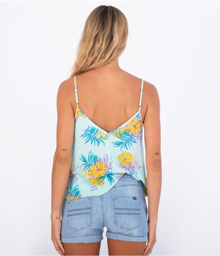 Hurley Top Fluid Lana Cami Hibiscus Summer | 51683VIYZ