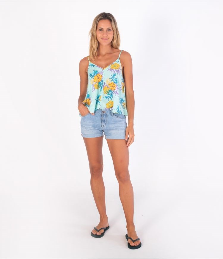 Hurley Top Fluid Lana Cami Hibiscus Summer | 51683VIYZ